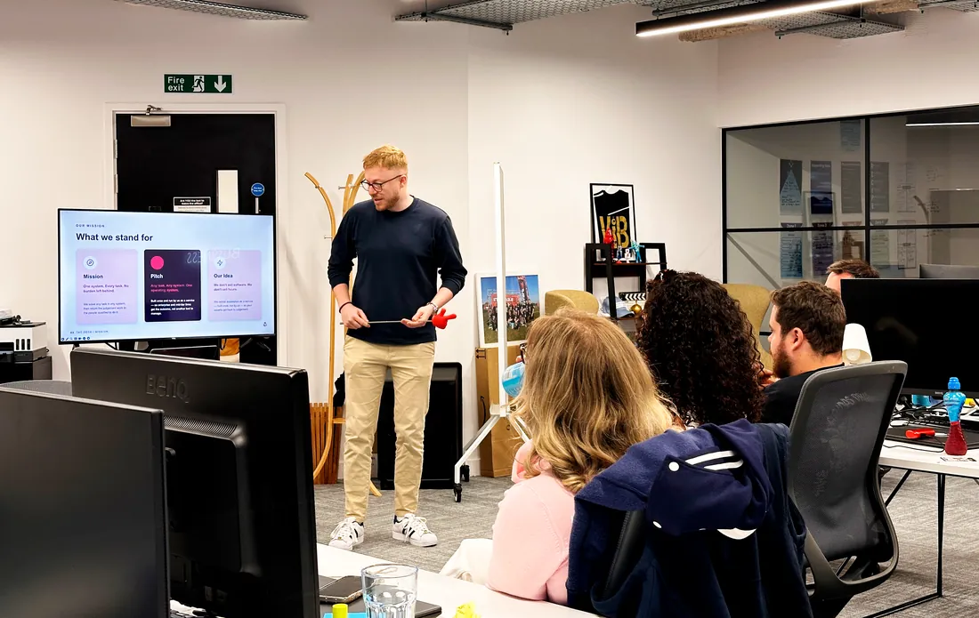 The bots for that team presenting in the London office