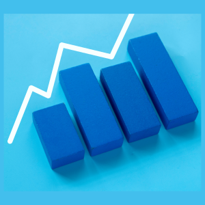 Top trends in accounting. A bar chart with a line graph on top of it