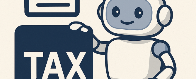 Making Tax Digital - a document, the word tax and a bot