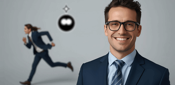 accountant. A client being chased up by the ai agent houbeanie, whilst the accountant sits back, not having to worry about chasing the client up