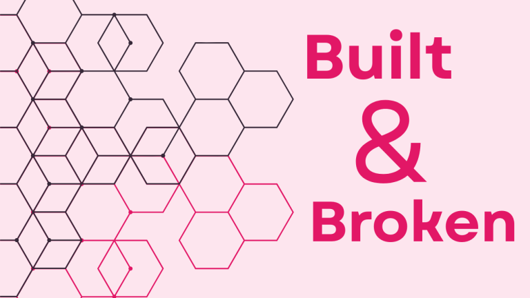 Built and broken - geometric shapes