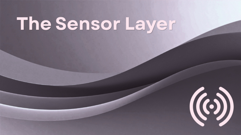 The sensor layer - a layered background with a sensor icon