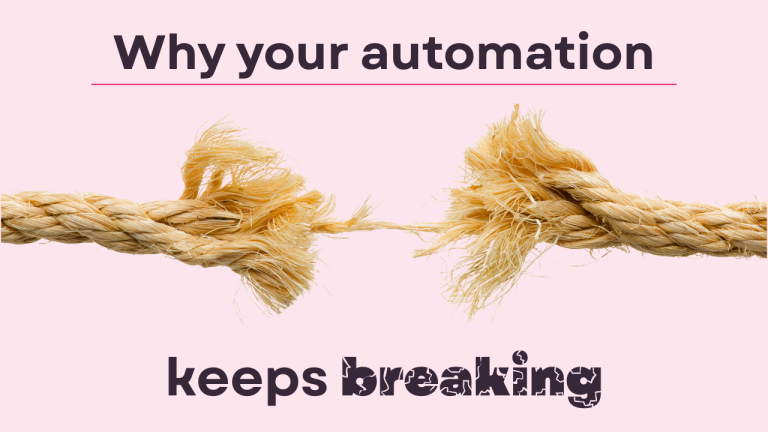 Why your automation keeps breaking - rope pulling apart, attached by only one strand